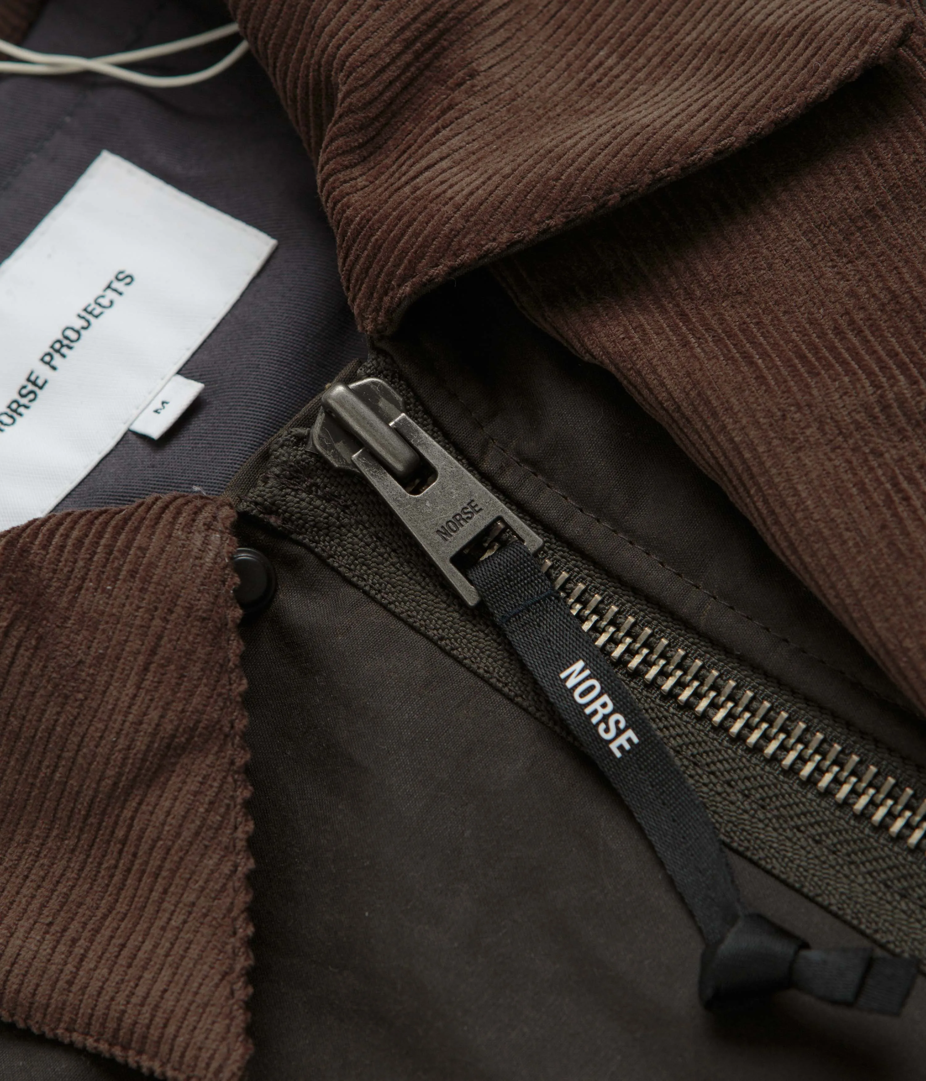 Norse Projects Holmen Wax Fishing Jacket - Beech Green