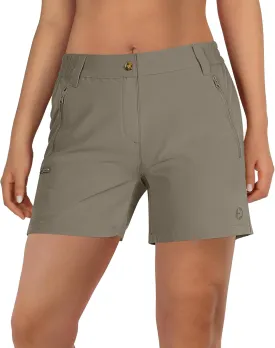 Outdoor Ventures Women's Hiking Shorts Stretch Lightweight Golf Shorts Quick Dry UPF 50  5 inch Cargo Short for Camping