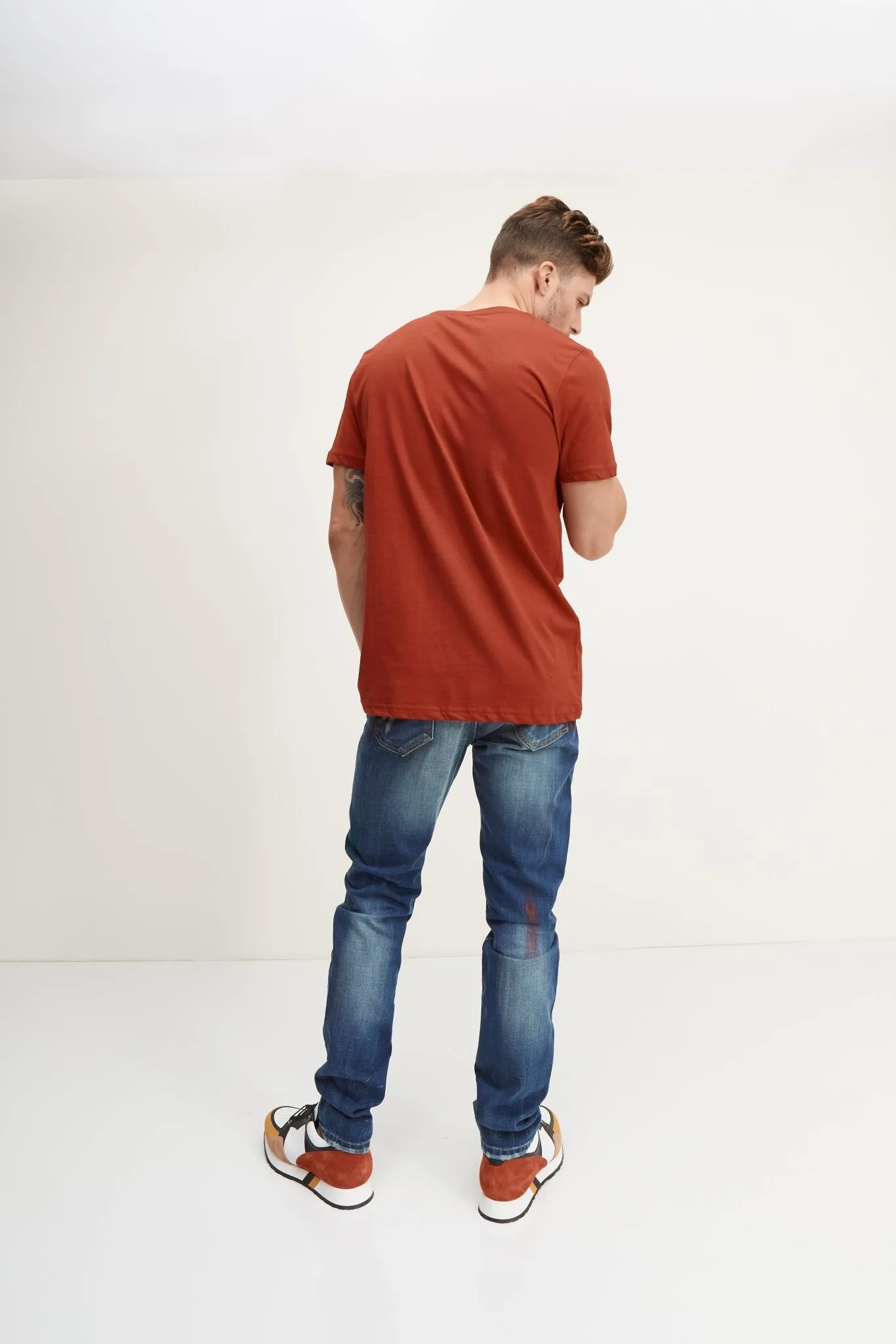 Painted Slim-Straight Denim