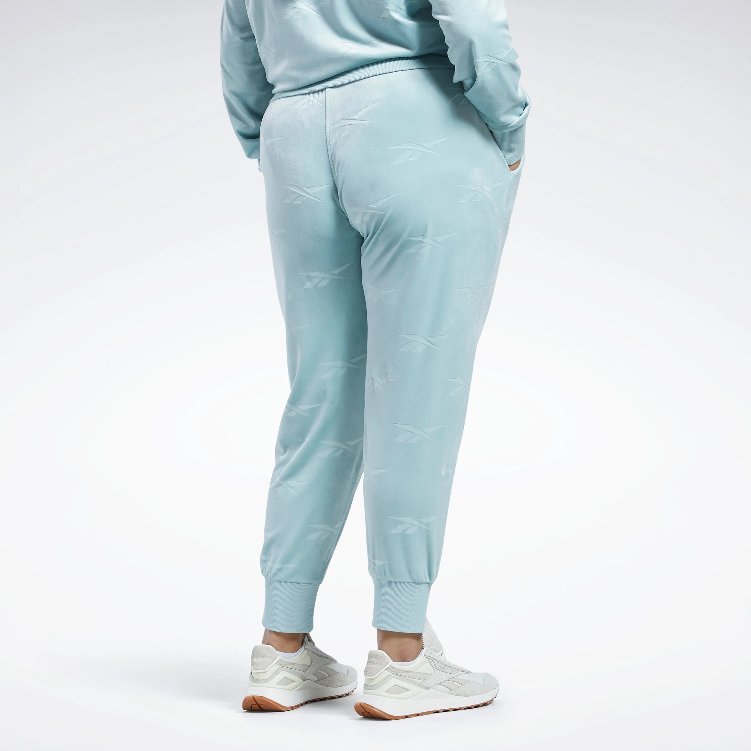Reebok Apparel Women Classics Energy Q4 Velour Joggers (Plus Size) Seagry