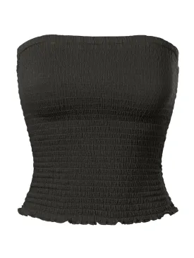 Sexy Strapless Smocked Summer Tube Top