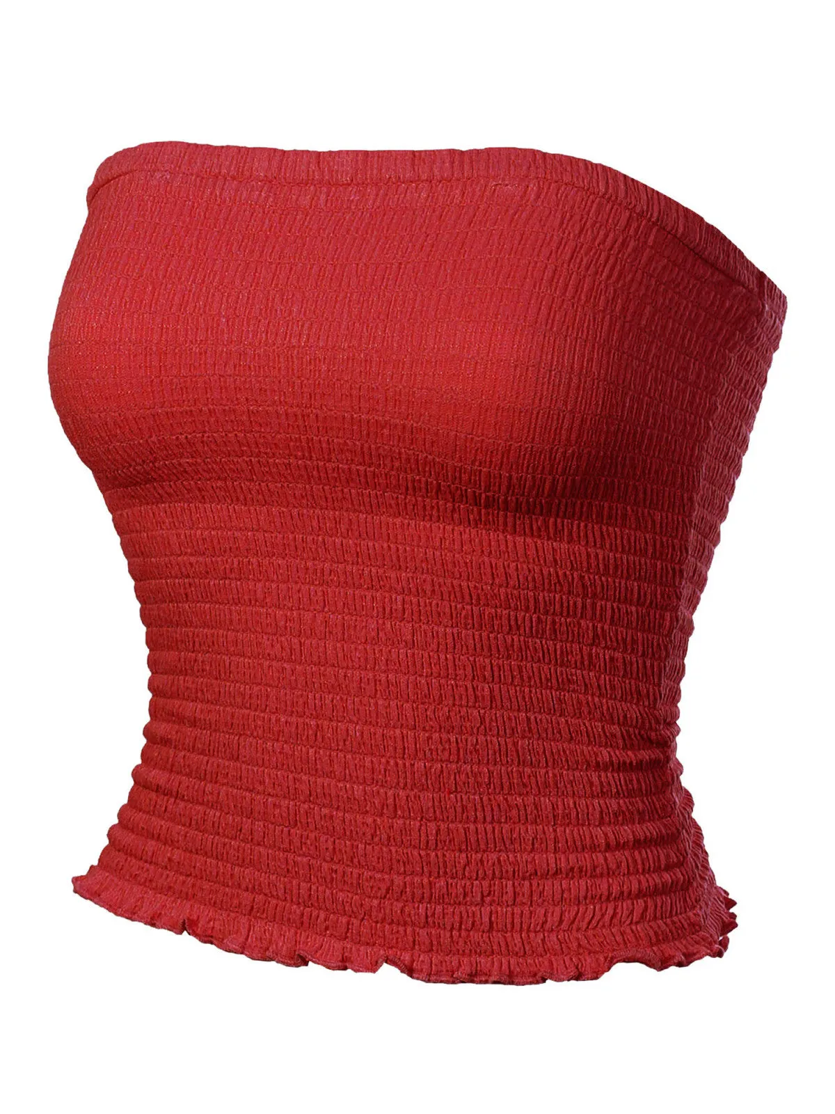 Sexy Strapless Smocked Summer Tube Top