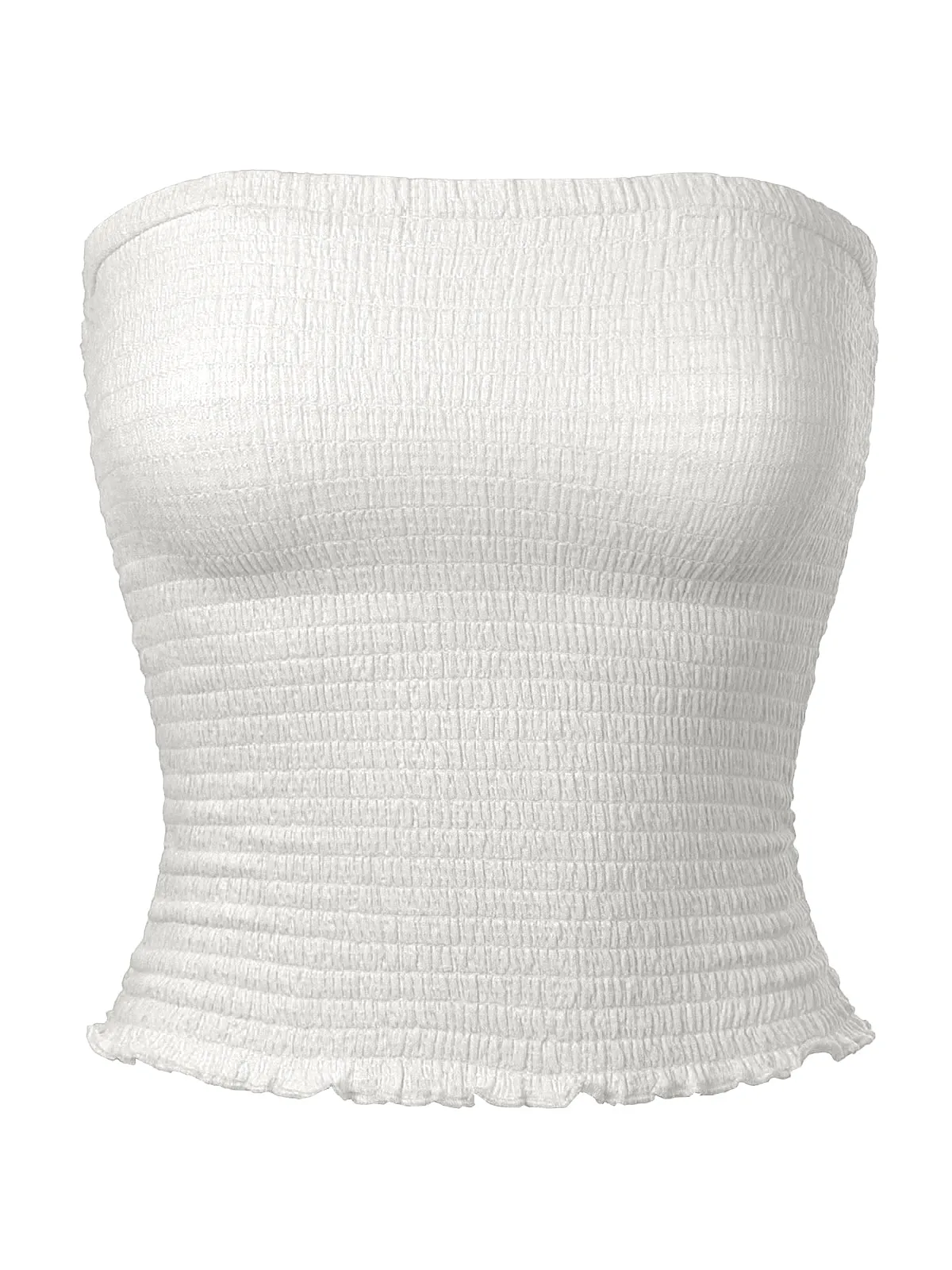 Sexy Strapless Smocked Summer Tube Top