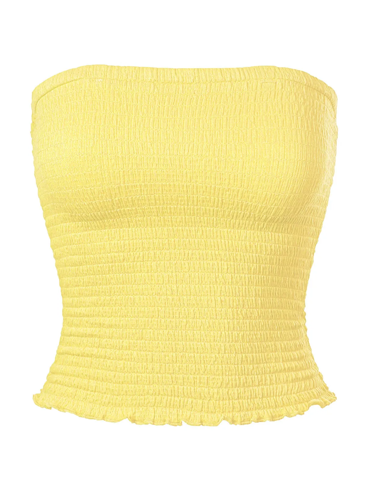Sexy Strapless Smocked Summer Tube Top