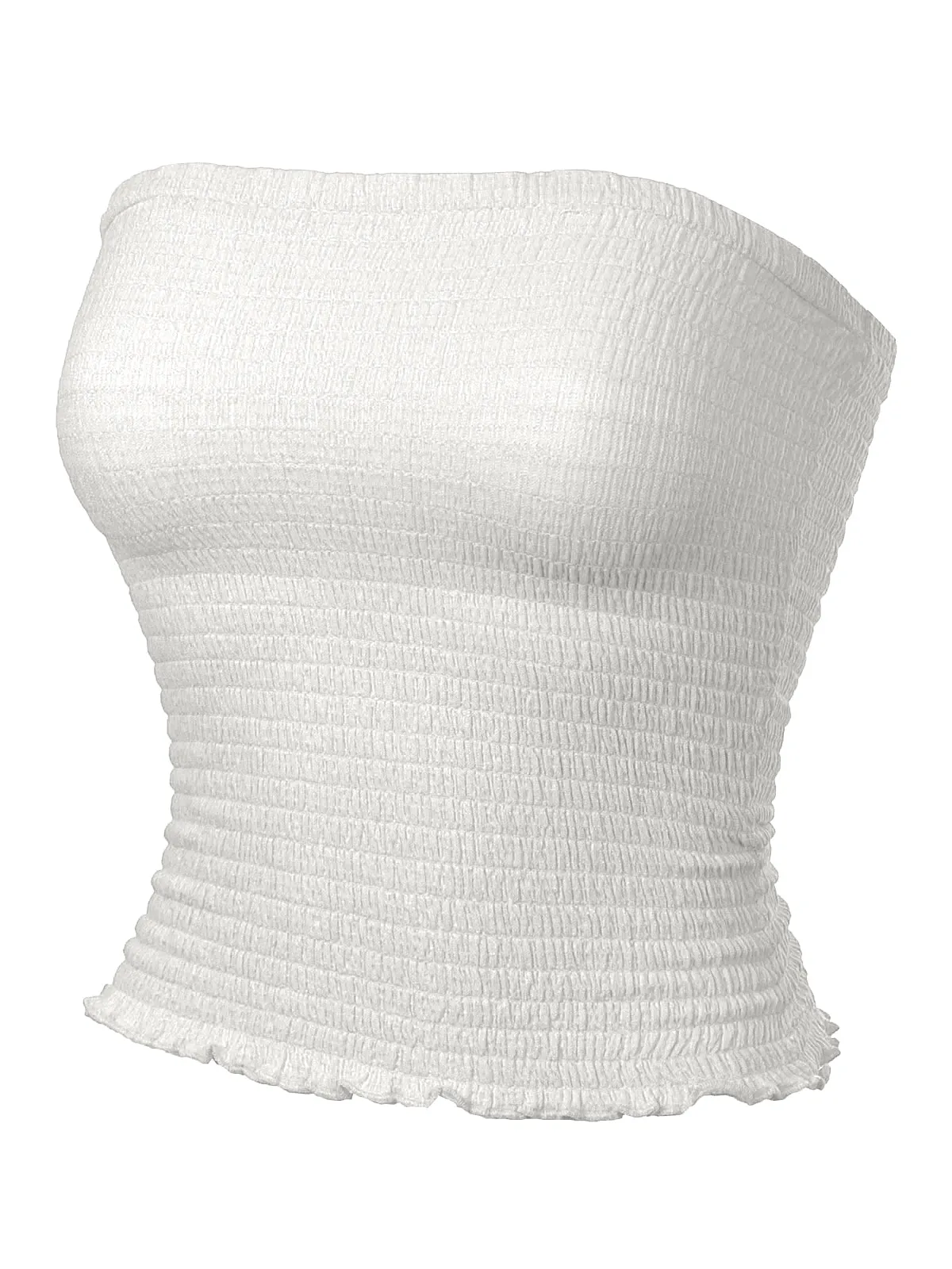 Sexy Strapless Smocked Summer Tube Top