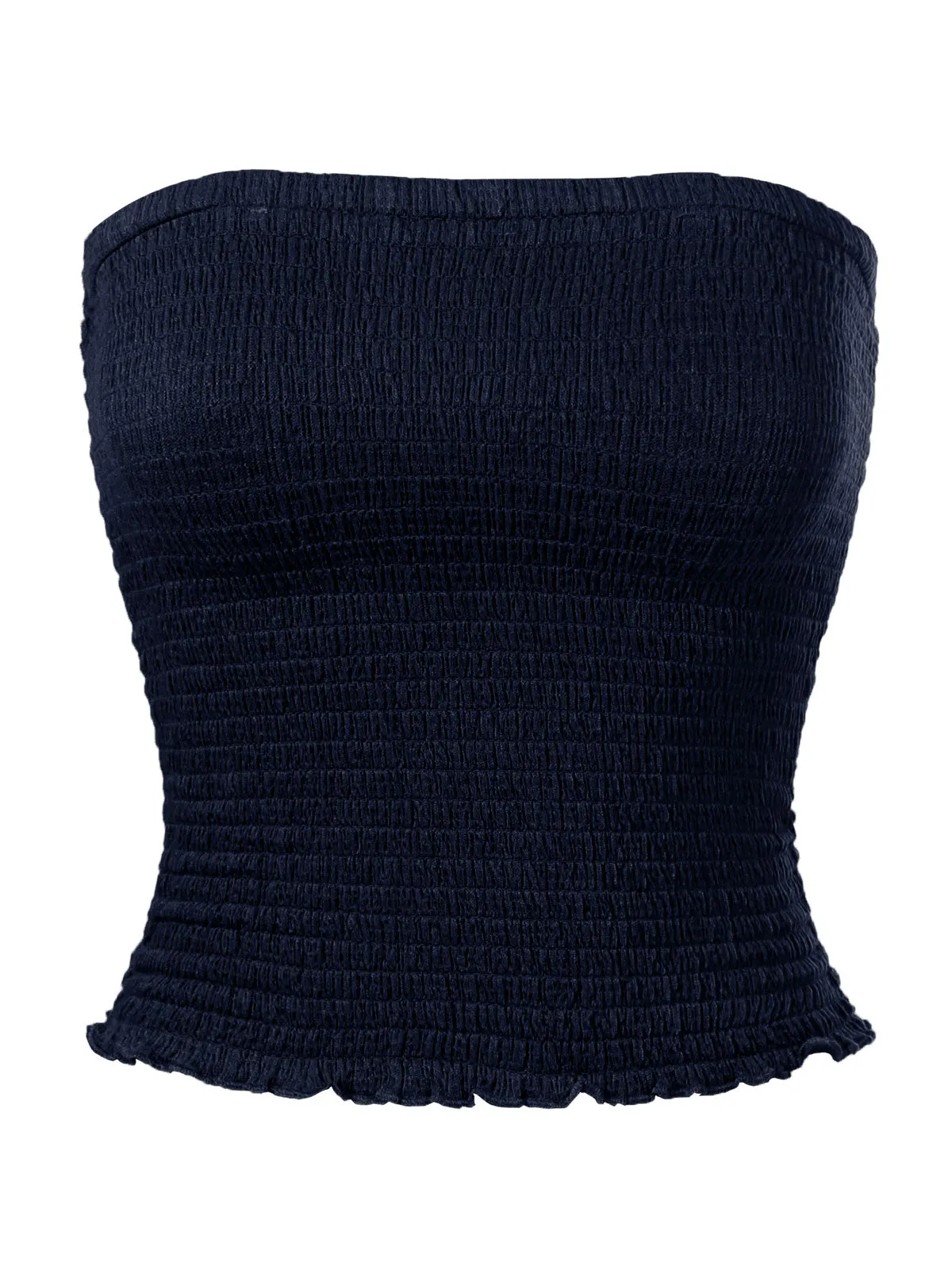 Sexy Strapless Smocked Summer Tube Top