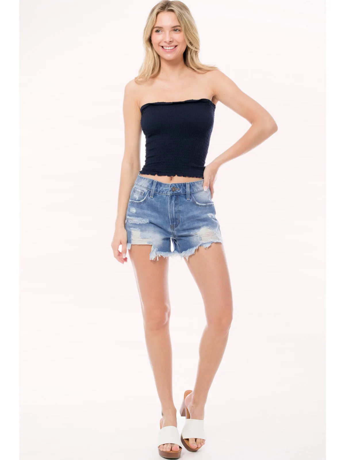 Sexy Strapless Smocked Summer Tube Top