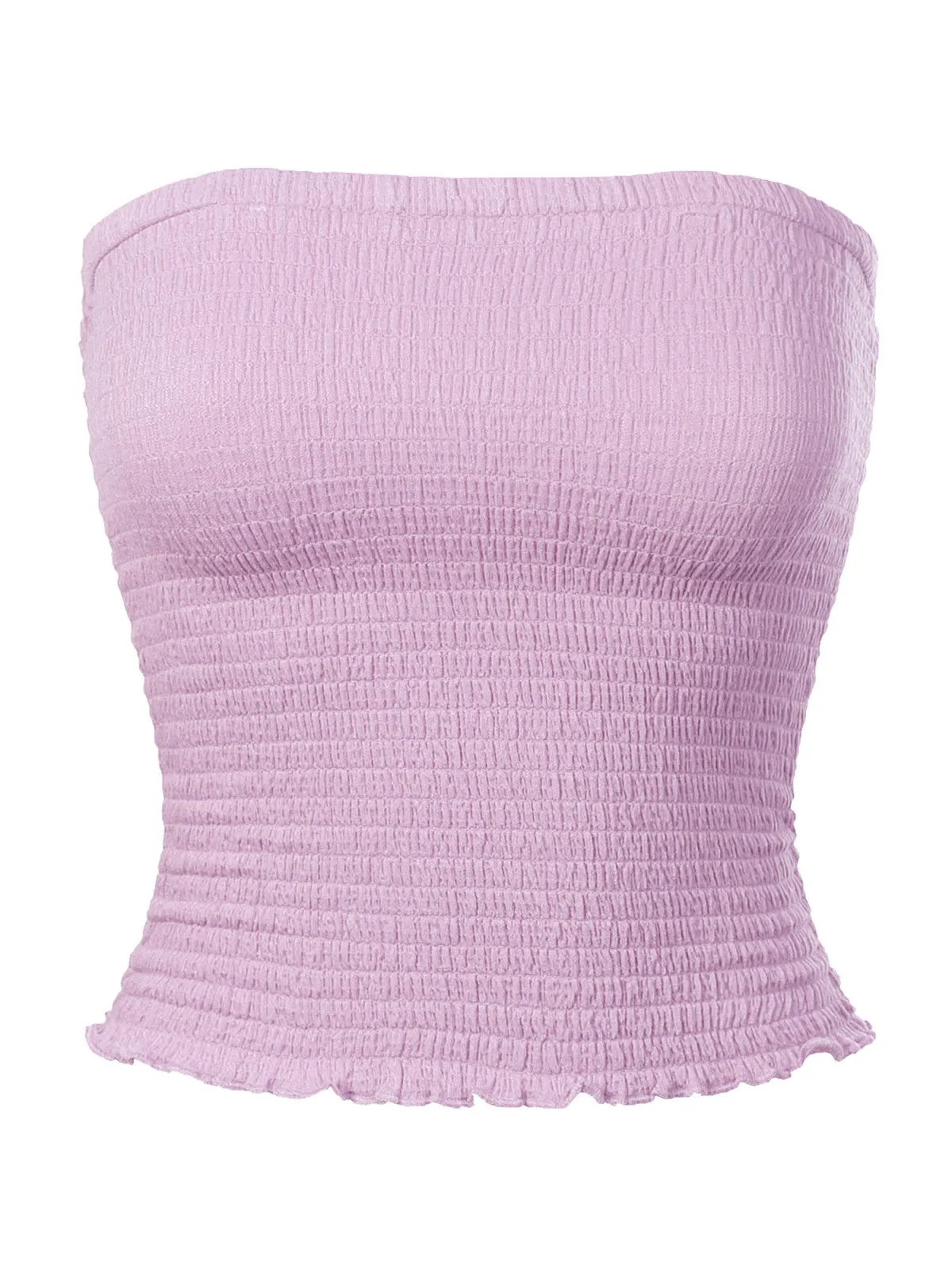 Sexy Strapless Smocked Summer Tube Top