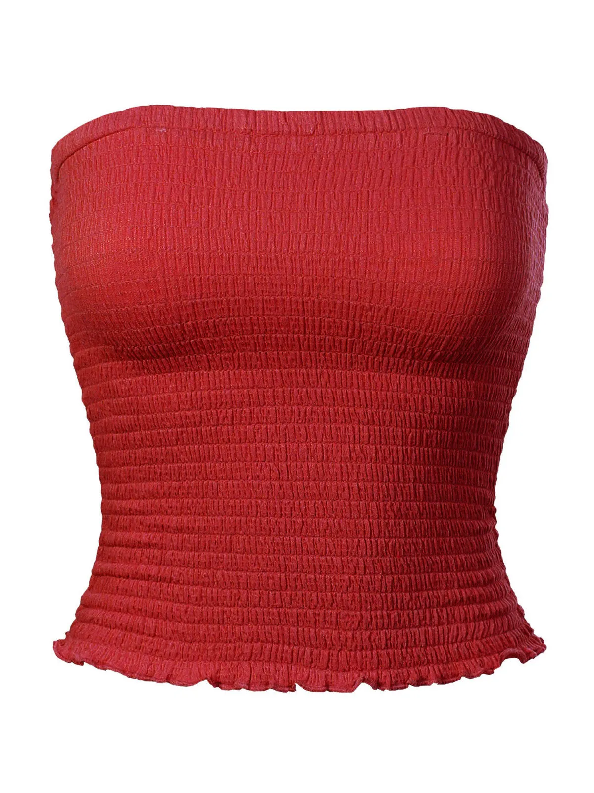 Sexy Strapless Smocked Summer Tube Top