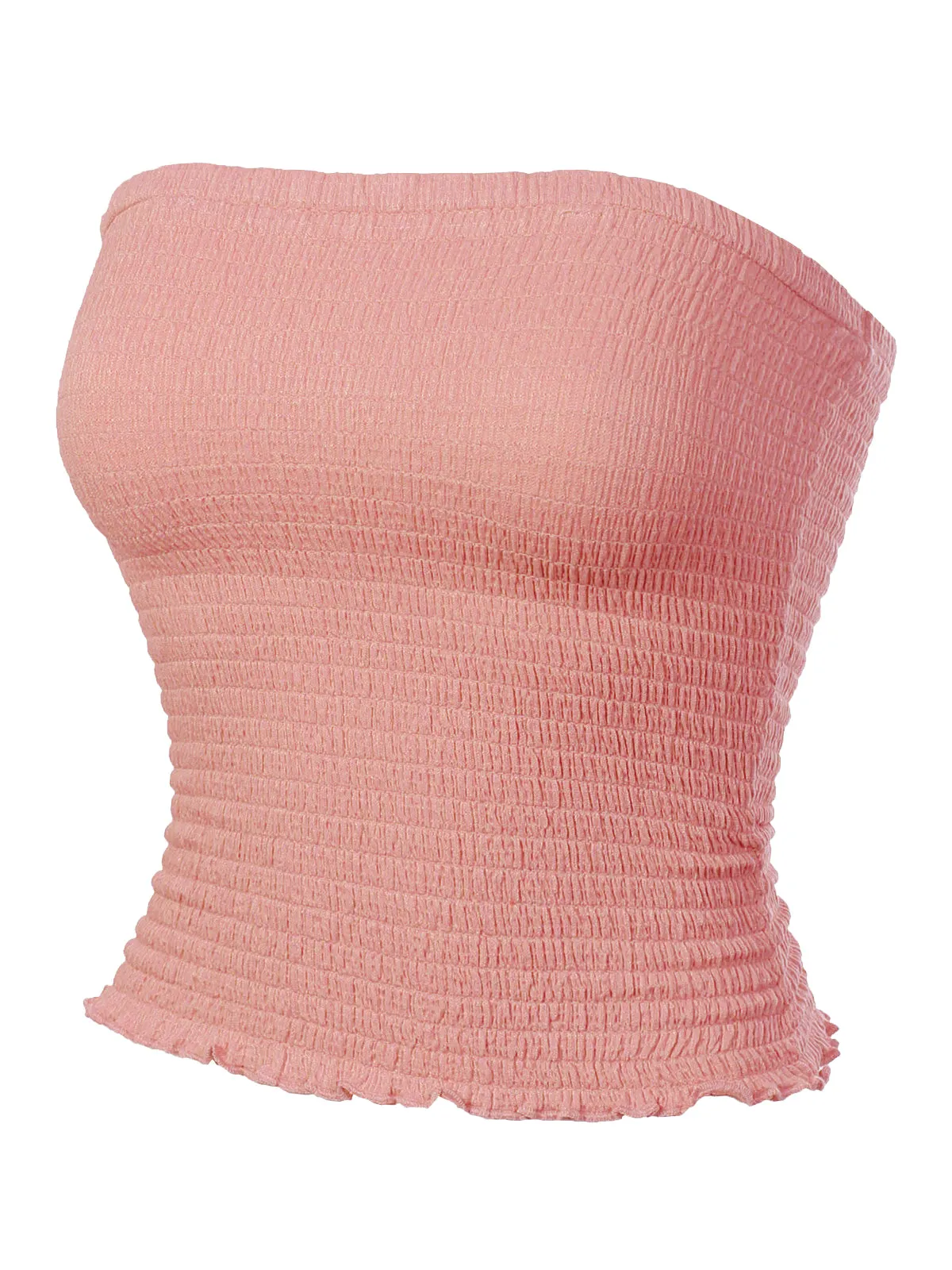 Sexy Strapless Smocked Summer Tube Top