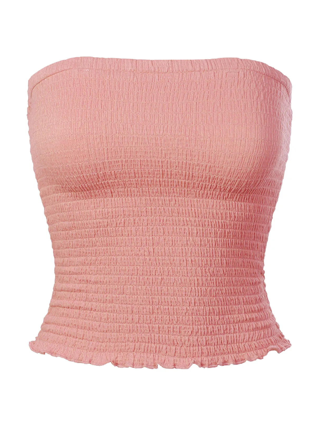 Sexy Strapless Smocked Summer Tube Top