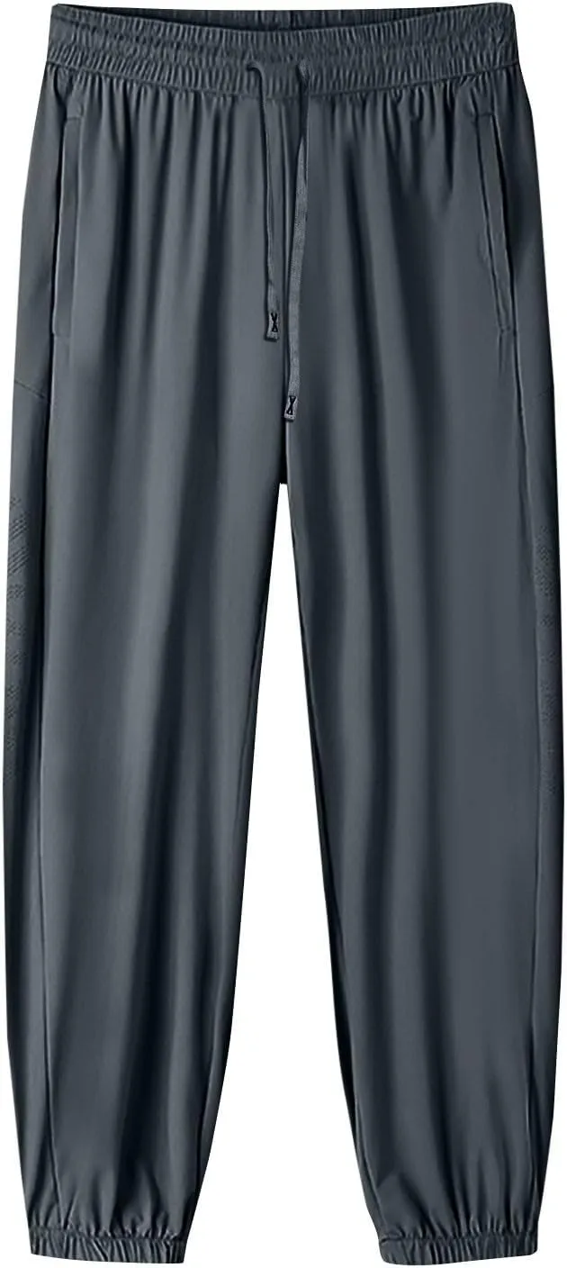 Stretch Active Pants for Women Breathable Drawstring Waist Joggers with Pockets Plus Size Lightweight Hiking Pants