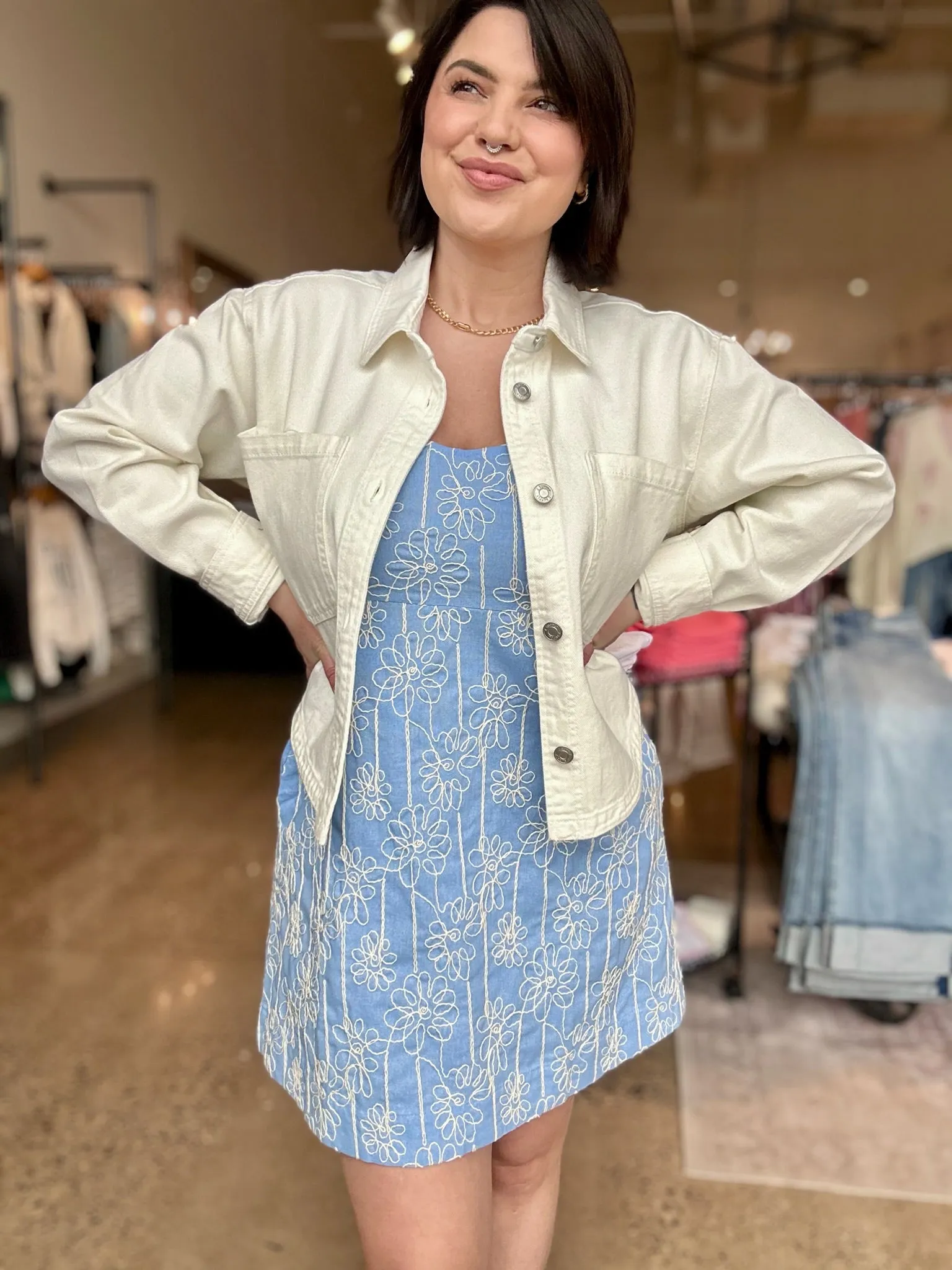 The All Day Cropped Denim Jacket