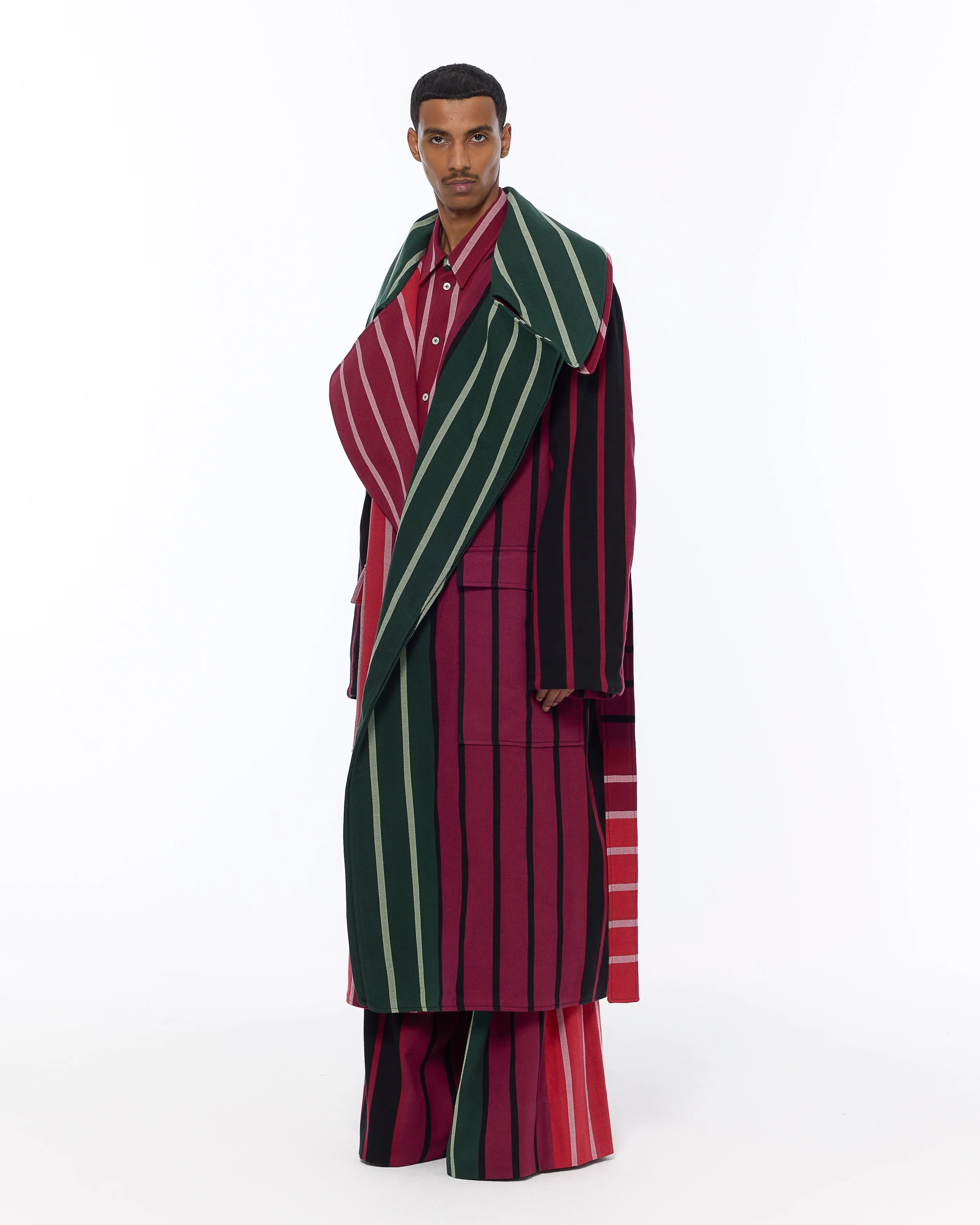 The Double Lapel Overcoat : Stripe 227