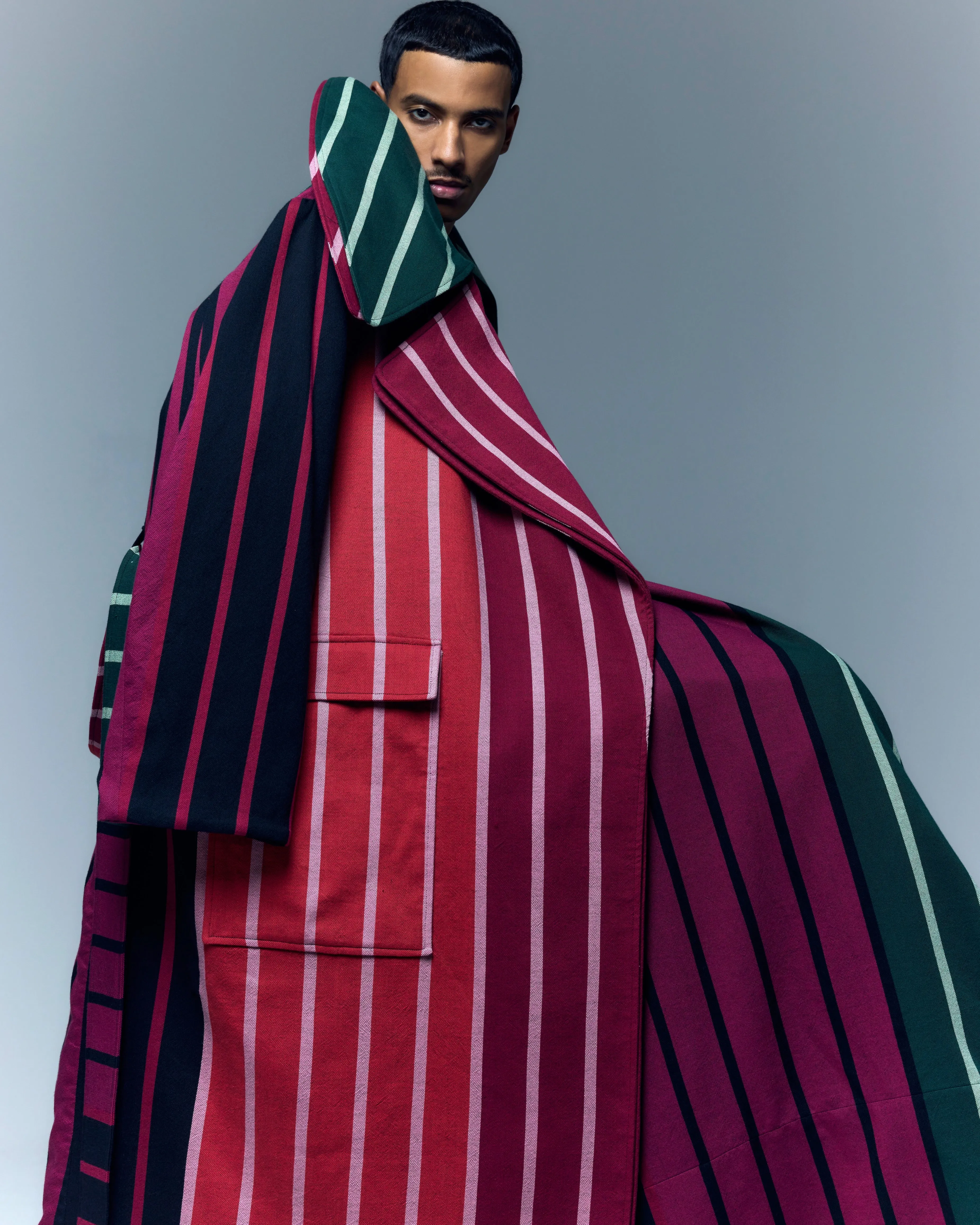 The Double Lapel Overcoat : Stripe 227