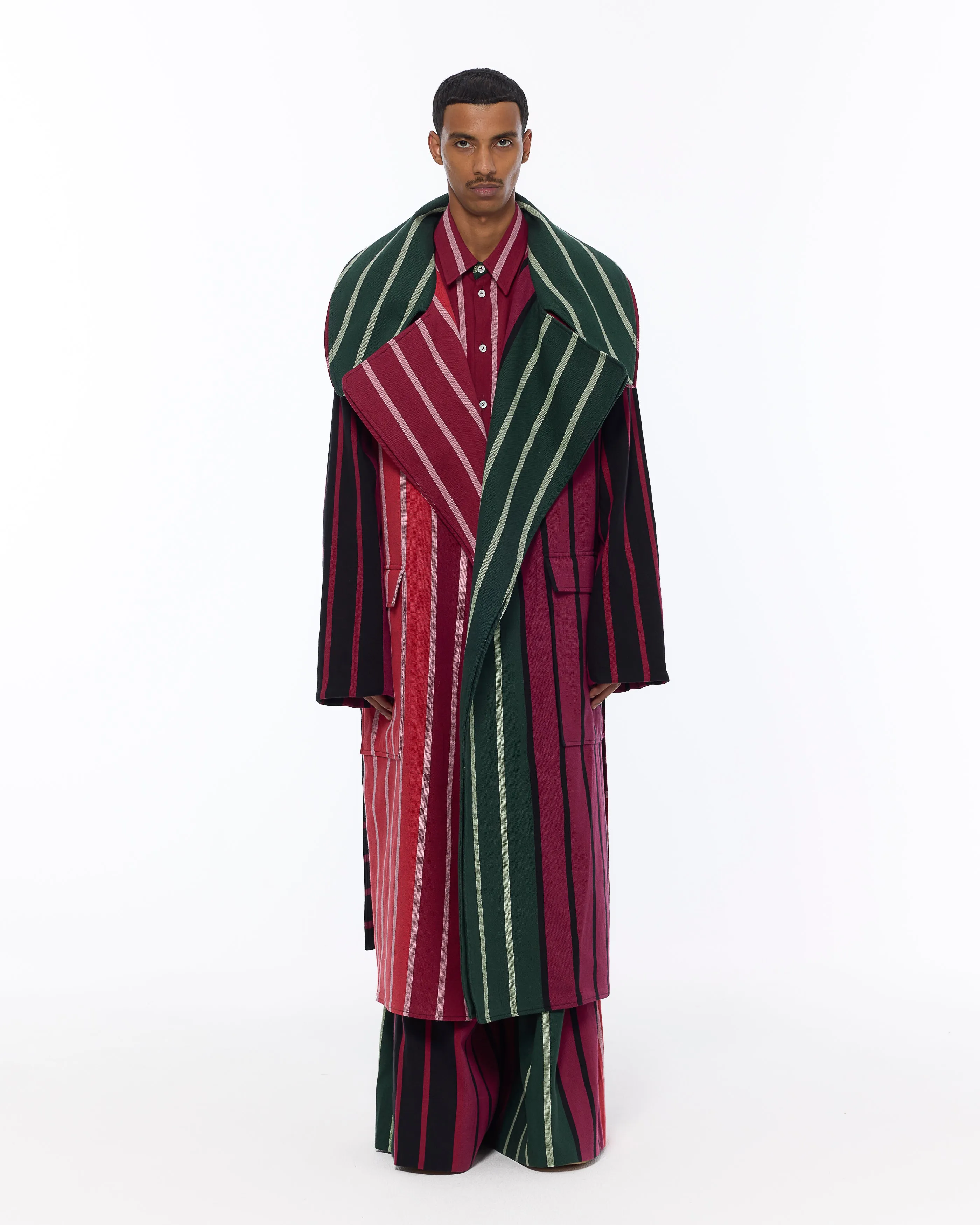 The Double Lapel Overcoat : Stripe 227