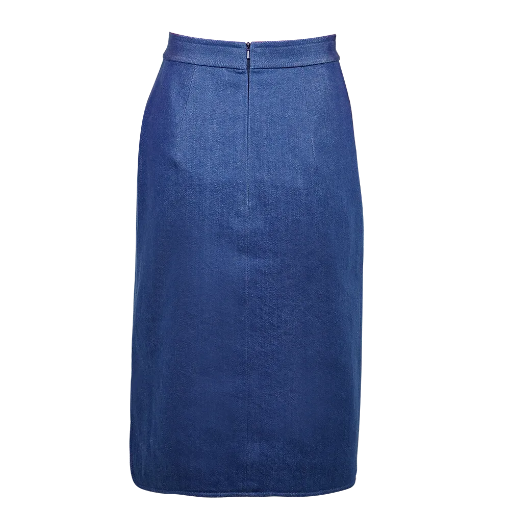 【TRINITY】Eco-Denim Pencil Skirt
