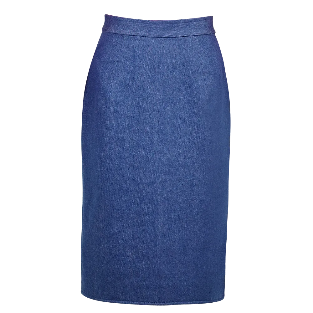 【TRINITY】Eco-Denim Pencil Skirt
