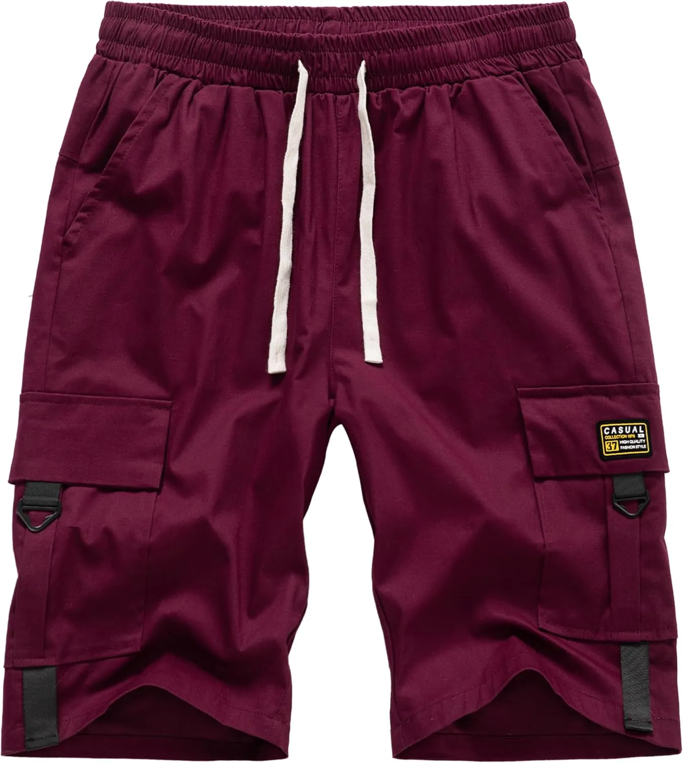 Vcansion Men's Casual Cotton Loose Fit Lightweight Multi-Pockets Cargo Shorts