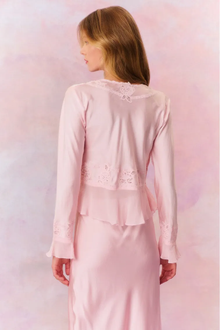 Vivetta Silk Charmeuse Tie Front Top